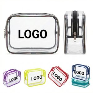 ClearView Travel Toiletry Pouch - Water-Resistant PVC Organizer