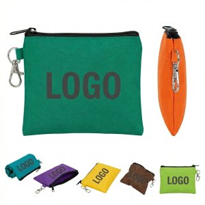 Durable 600D Polyester Golf Ball Pouch with Secure Clip