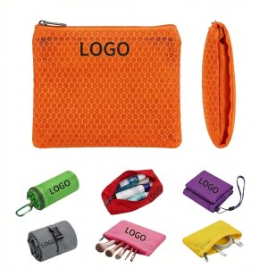 Colorful Mesh Zipper Pouch for Small Essentials